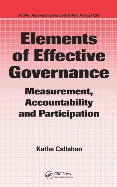 Kathe Callahan - Elements of Effective Governance, E-bok