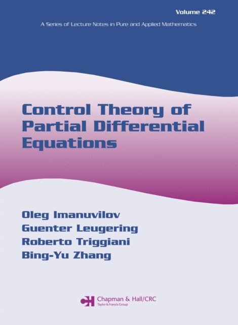 Guenter Leugering - Control Theory of Partial Differential Equations, E-bok