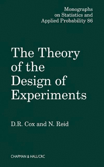 Nancy Reid, D.R. Cox - Theory of the Design of Experiments, E-bok
