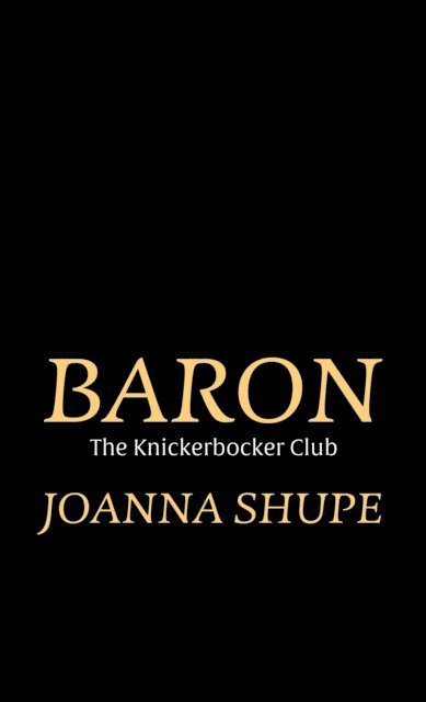 Joanna Shupe - Baron, E-bok