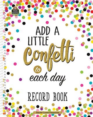 Teacher Created Resources - Confetti Record Book, Häftad