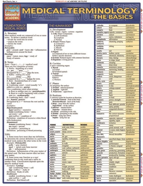 Inc. BarCharts Publishing - Medical Terminology: The Basics, E-bok