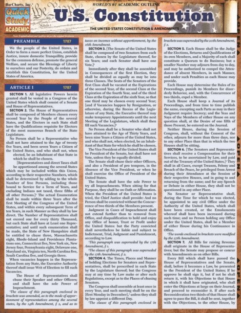 Inc. BarCharts Publishing - U.S. Constitution, E-bok