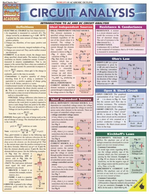 Inc. BarCharts Publishing - Circuit Analysis, E-bok