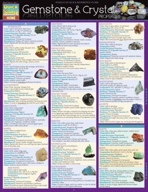 Inc. BarCharts Publishing - Gemstone & Crystal Properties, E-bok