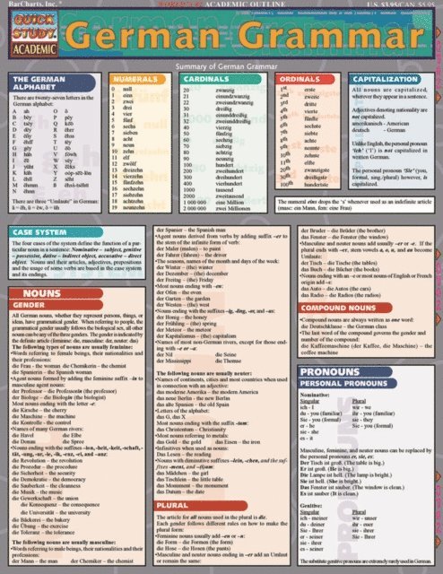 Inc. BarCharts Publishing - German Grammar, E-bok