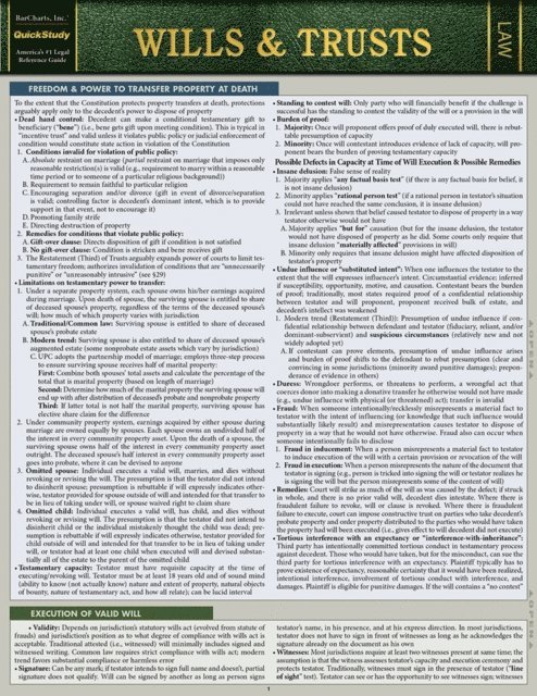 Karyl Landeau, Debra Moss Curtis - Wills & Trusts, E-bok