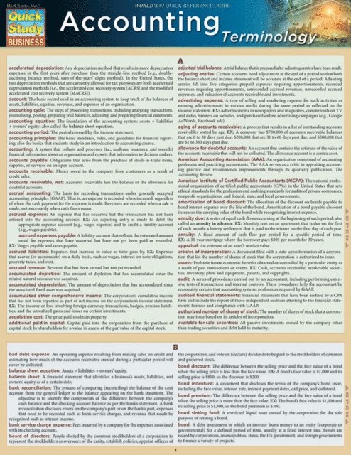 Michael P Griffin - Accounting Terminology, E-bok