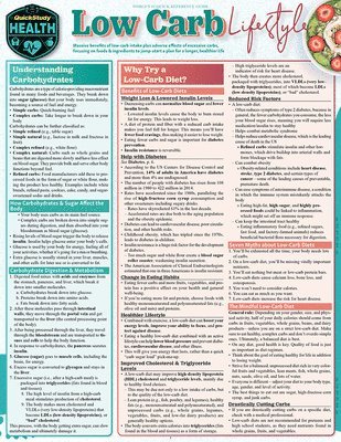 Lorraine Martindale - Low Carb Lifestyle: A Quickstudy Laminated Reference, Häftad