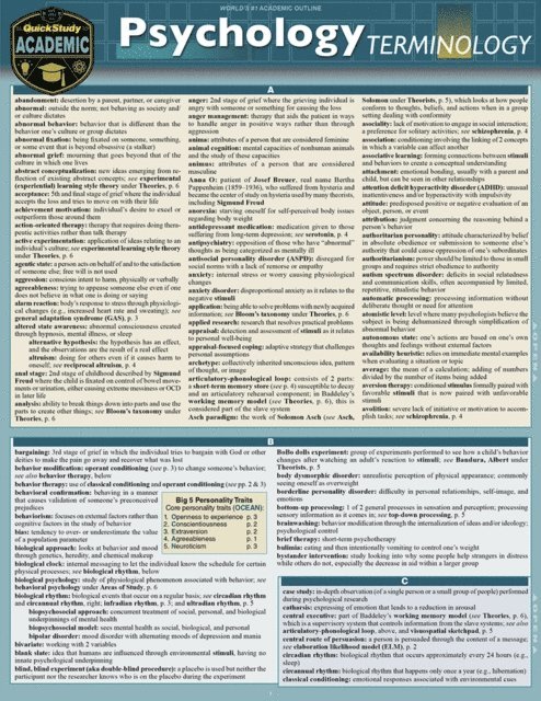 Regina Snyder - Psychology Terminology, E-bok
