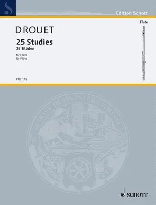 25 Etudes: Solo Flute by Louis Drouet Classical Sheet Music Collection of Studies and Exercises for Tone, Fingering, Articulation, Fluent Execution, T, Häftad. Tillgänglighet: Lägg i varukorg