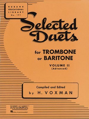 H. Voxman - SELECTED DUETS FOR TROMBONE VOL 2, Övrigt