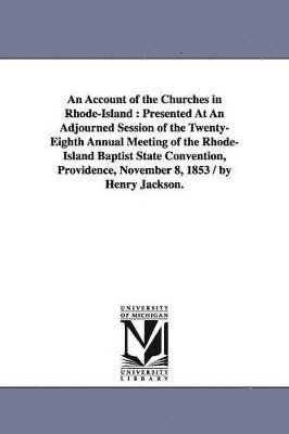 Account of the Churches in Rhode-Island