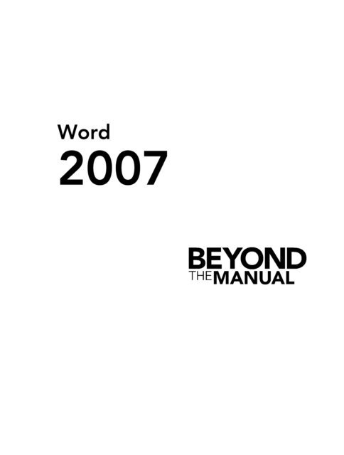 Connie Morrison - Word 2007, E-bok
