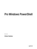 Pro Windows PowerShell