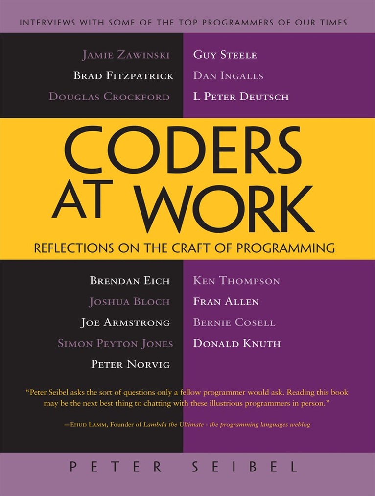 Peter Seibel - Coders at Work, Inbunden