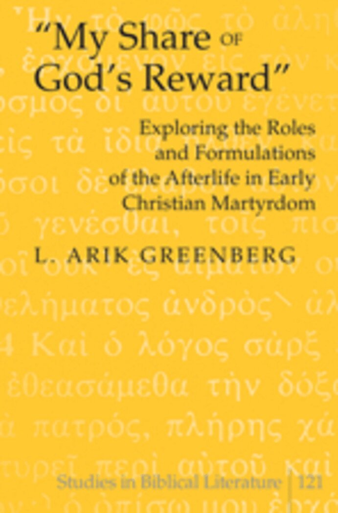 L. Arik Greenberg - «My Share of God’s Reward», Inbunden