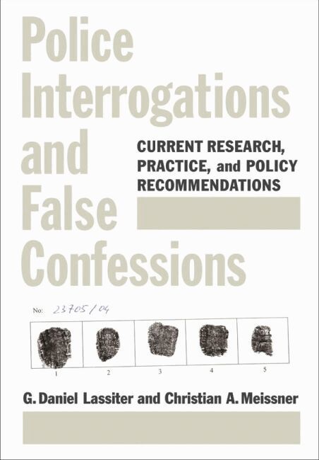 Christian August Meissner, G. Daniel Lassiter - Police Interrogations and False Confessions, Inbunden. Tillgänglighet: Tillfälligt slut