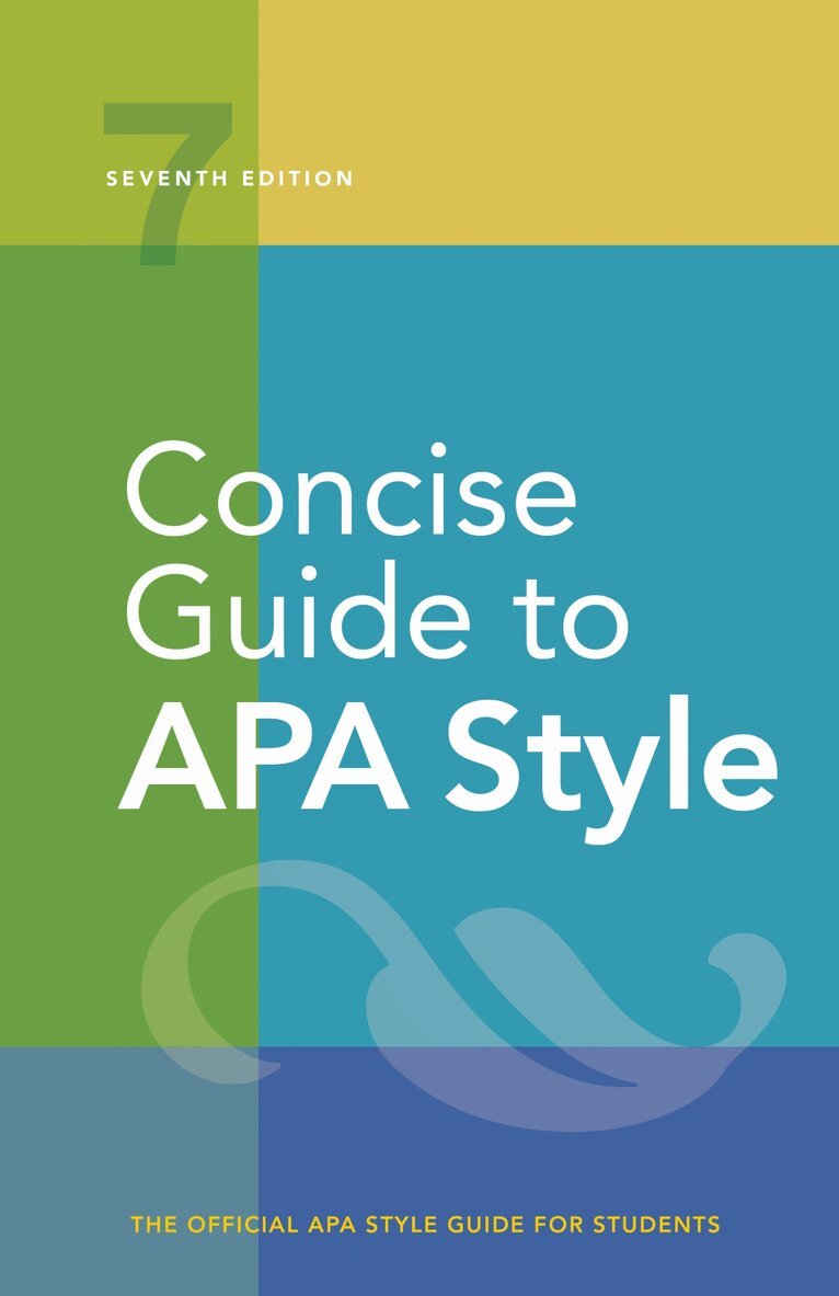 American Psychological Association, American Psychological Association - Concise Guide to APA Style, Häftad