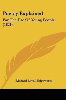 Richard Lovell Edgeworth - Edgeworth, R: Poetry Explained, Häftad
