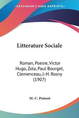 M -C Poinsot - Litterature Sociale, Häftad. Tillgänglighet: Lägg i varukorg