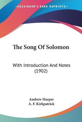 Andrew Harper - Song Of Solomon, Häftad