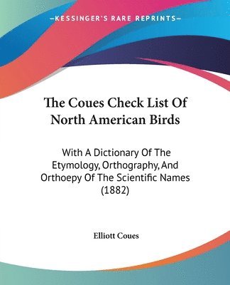 Coues Check List Of North American Birds