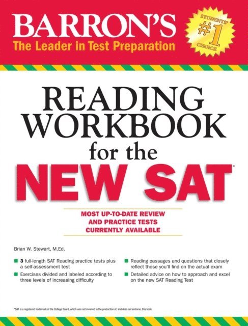 Brian W. Stewart - Reading Workbook for the NEW SAT, E-bok