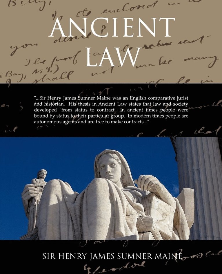 Henry James Sumner Maine - Ancient Law, Häftad