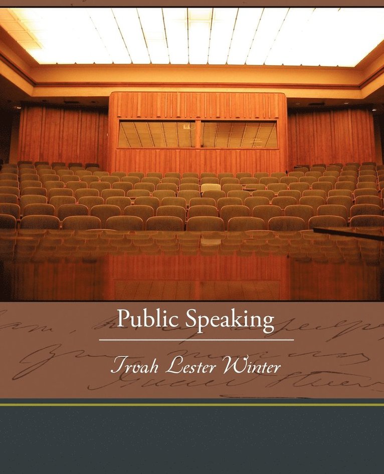 Irvah Lester Winter - Public Speaking, Häftad. Tillgänglighet: Lägg i varukorg