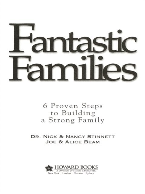 Nick Stinnett, Joe Beam - Fantastic Families, E-bok
