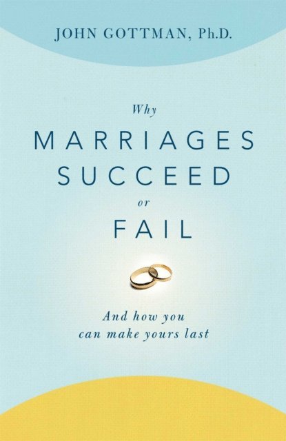 John Gottman - Why Marriages Succeed or Fail, E-bok