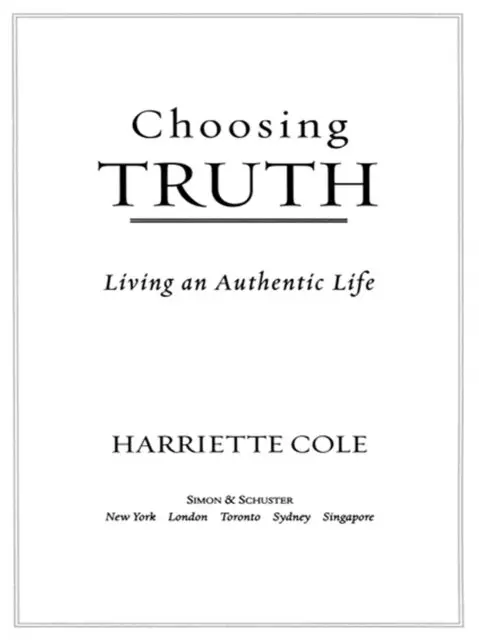 Harriette Cole - Choosing Truth, E-bok. Tillgänglighet: Lägg i varukorg