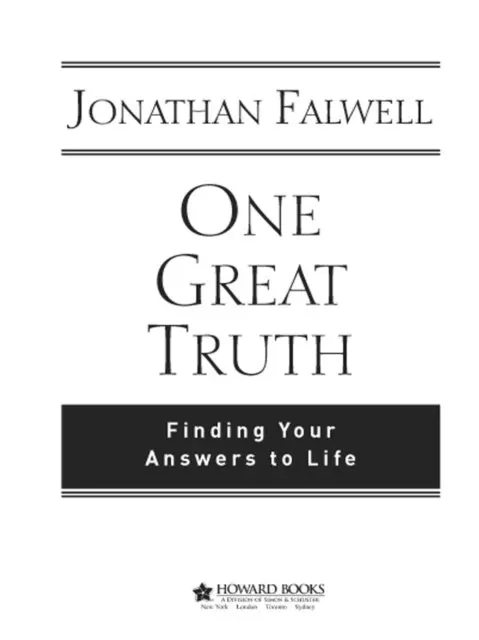 Jonathan Falwell - One Great Truth, E-bok. Tillgänglighet: Lägg i varukorg