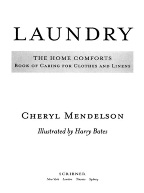 Cheryl Mendelson - Laundry, E-bok