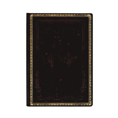 Paperblanks - Black Moroccan Midi Lined Hardcover Journal (Elastic Band Closure), Inbunden
