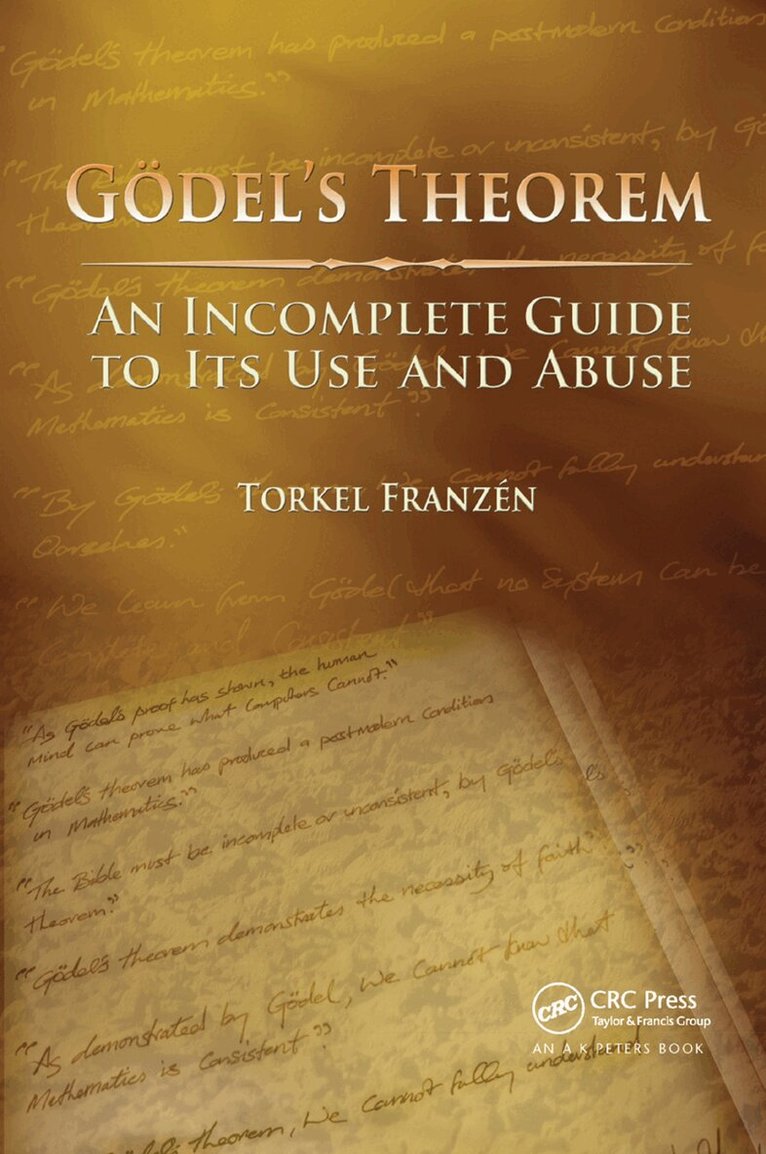 Torkel Franzén - Gödel's Theorem, E-bok. Tillgänglighet: Lägg i varukorg