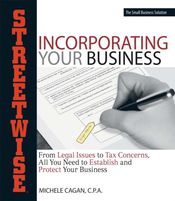 Michele Cagan - Streetwise Incorporating Your Business, E-bok