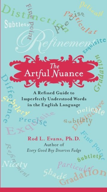Rod L. Evans Ph.D. - Artful Nuance, E-bok. Tillgänglighet: Lägg i varukorg