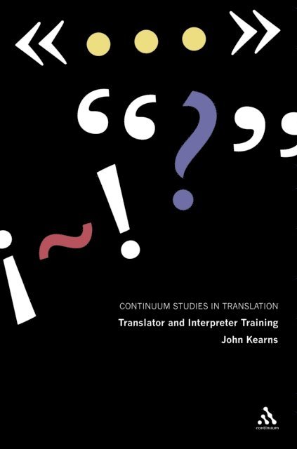 John Kearns - Translator and Interpreter Training, E-bok