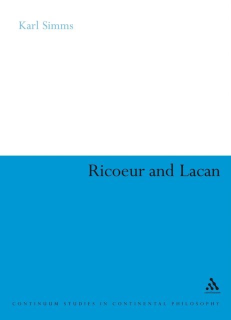 Karl Simms - Ricoeur and Lacan, E-bok