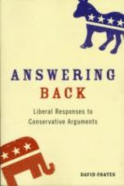 David Coates - Answering Back, E-bok