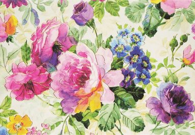 Dubbelvikta kort i Ask, Peony Garden