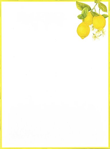 Brevpappersset - Amalfi Lemons