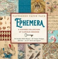 Ephemera Patterned Paper Pack (64 Double-Sided Sheets, 32 Unique Designs, 160 GSM Heavyweight Paper): A Curious Collection of Vintage Designs, Inbunden