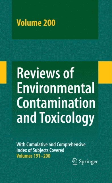 David M. Whitacre - Reviews of Environmental Contamination and Toxicology 200, E-bok