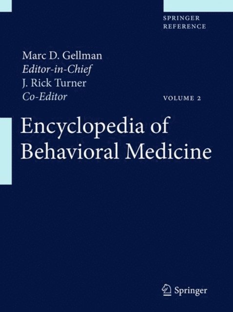 J. Rick Turner, Marc Gellman - Encyclopedia of Behavioral Medicine, E-bok