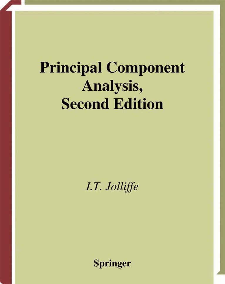 I.T. Jolliffe - Principal Component Analysis, Häftad