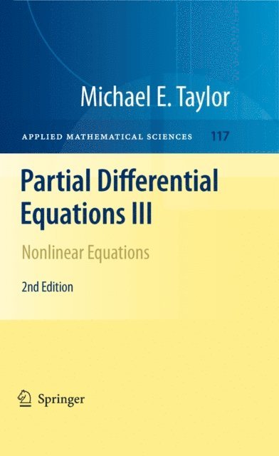 Michael E. Taylor - Partial Differential Equations III, E-bok