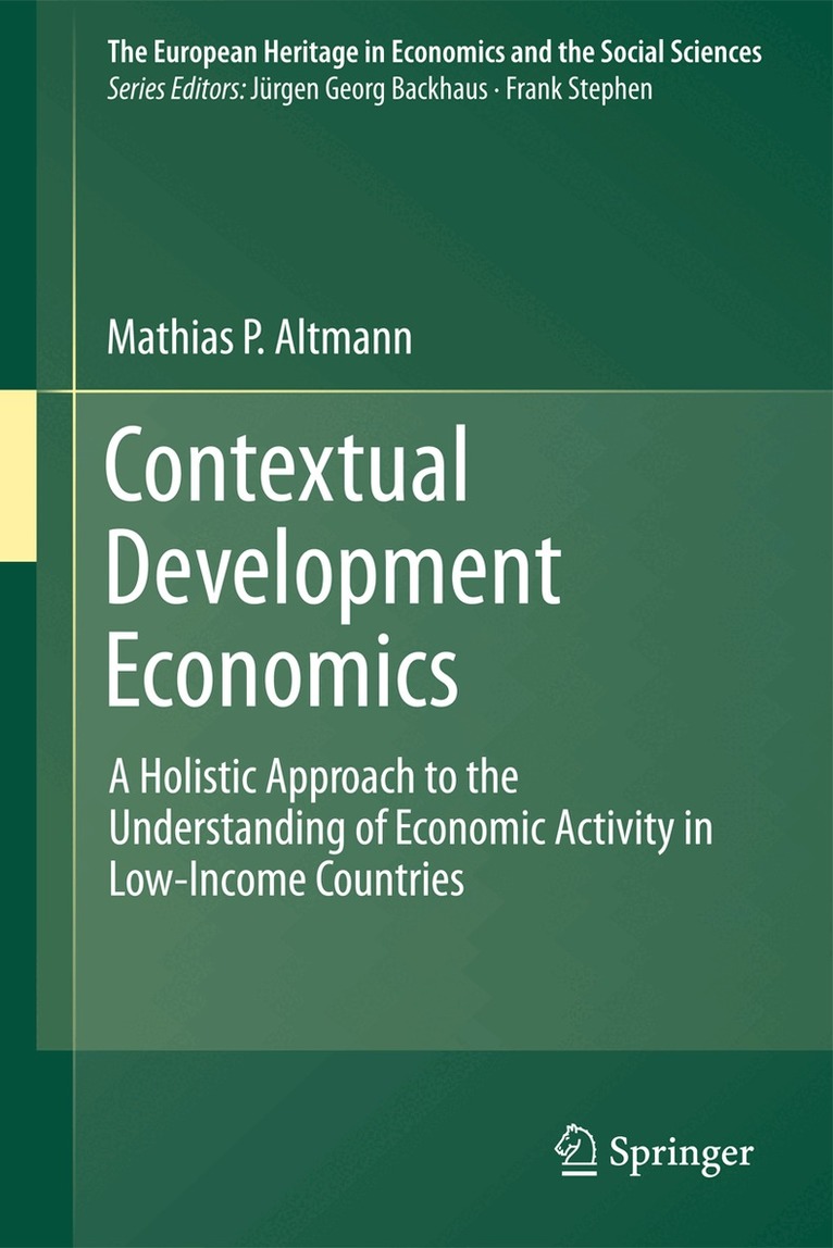 Matthias P. Altmann - Contextual Development Economics, Inbunden
